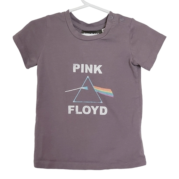 K1079 * Pink Floyd Baby Tee Gray Size 18/24M - Picture 1 of 7
